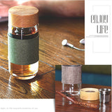 Glass tea water Bottle With Stainless Steel 304 Tea leaks Filter Bottle For Water teaTumbler My drink Car travel bottles