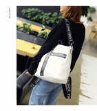 Backpack Female  New Korean Wild School Wind Student Bag Casual Color Letter Backpack Travel Bag