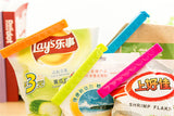 Sealing clip 5pcs/lot Printing large Korean love freshness seal clip Food sealing clip 5 installed Bag clip 11*1.4cm 5g