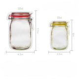 Bottle shape storage Clear Bag Plastic Baggy Grip Self Seal Resealable Reclosable Zip Lock Bag For Home Sundries Storages