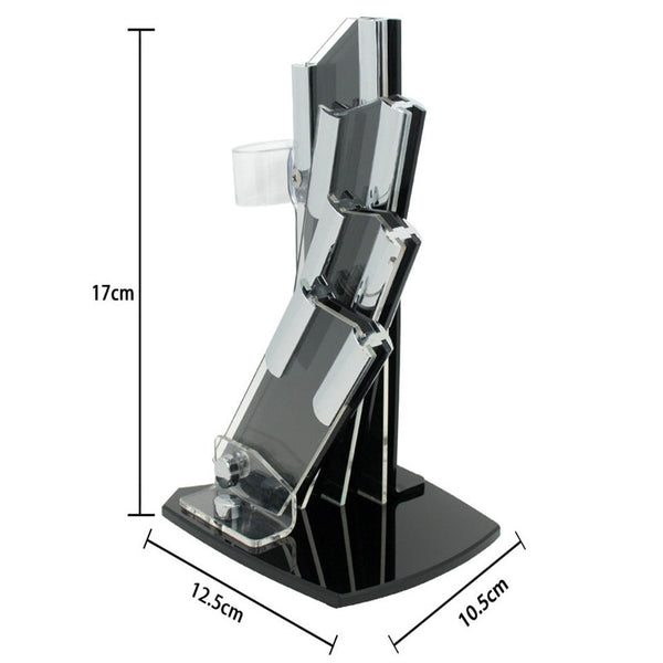High quality brand black blade kicthen ceramic knife set 3" 4" 5" 6"inch+peeler+Acrylic Holder/stand Chef Kitchen knife