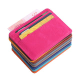 Fashion Women Lichee Pattern Bank Card Package Coin Bag Card Holder Travel Leather Men Wallets Women Credit Card Holder Cover