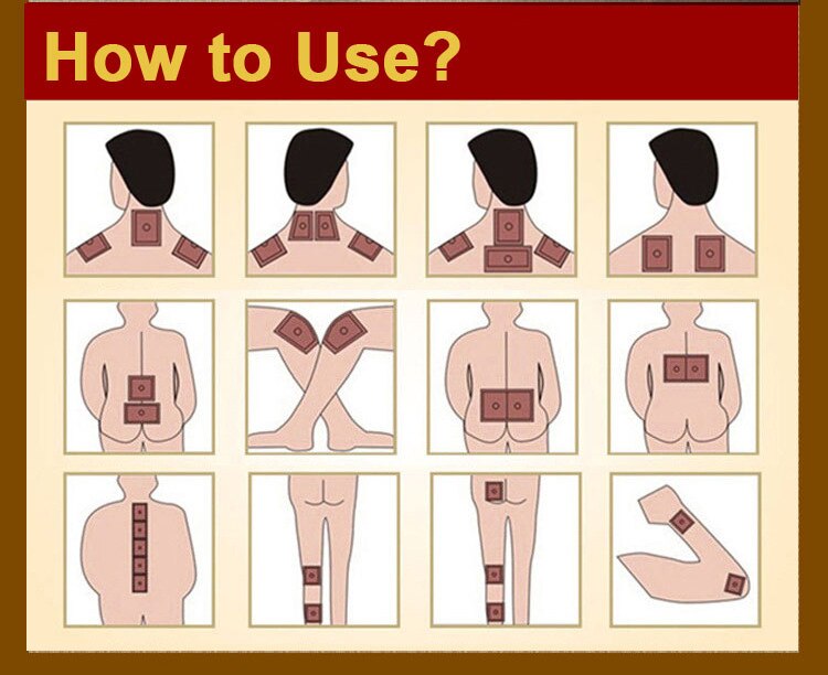 Chinese Tiger Balm Chinese Herbs Medical Plasters For Joint Pain Back Neck Curative Plaster knee pads for arthritis 8pcs