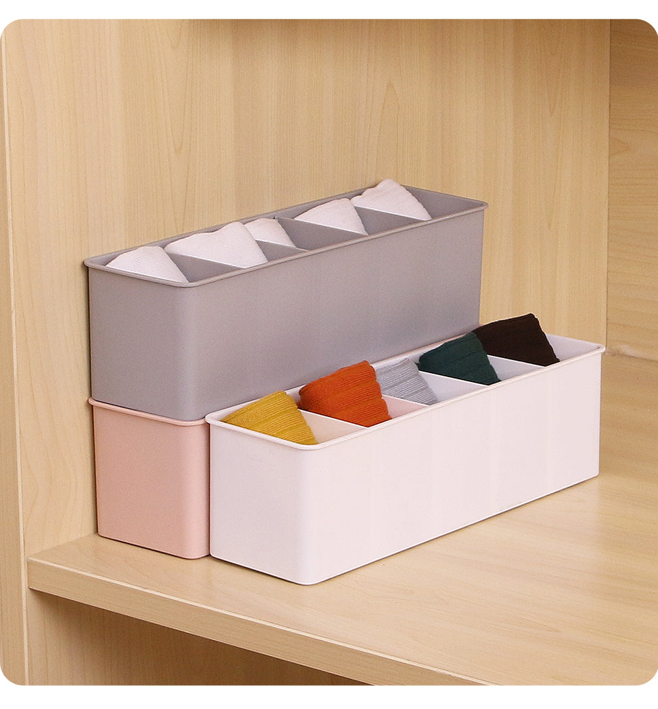 Multi-size Underwear Organizer Storage Can Adjust The Partition Drawer Closet Organizers Boxes For Bras Briefs Socks Ties Scarfs