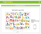 26 A English Alphabet Wall Stickers Cute Cartoon Infants Children's Room Kindergarten Decorative Stickers Wallpaper Removable