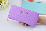 Women Wallets Leather Coin Purse Female Long Wallet Wristlet Zipper Card Holder Purse Female Fashion Clutch New Clamp For Money