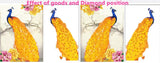 DIY 5D Diamond Embroidery The peacock Round Diamond Painting Cross Stitch Kits Diamond Mosaic Home Decoration