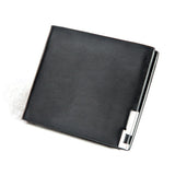 Korean hit color High quality PU leather clutch Short wallet color purse money clamps purse for men