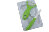 New arrival guaranteed 100% Ceramic kitchen tools for gift, fruit knife with peeler,2 in 1 color box packing