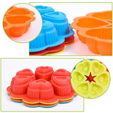 DlY 25*25*4.5cm 136g heart Shape Silicone Cake Mold Baking Tools Bakeware Maker Mold