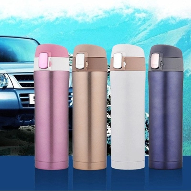 CJ016 Heat Insulating Bottle Bounce Bottle Automotive Stainless Steel bottle Drink Water Bottle Drinkware Outdoor Portable Secondary image