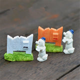 XBJ115 Mini Puppy mailbox decoration supplies moss micro landscape deco  Garden deco Creative handicrafts