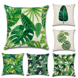 BZ147 Luxury Leaves of rainforest Cushion Cover Pillow Case Home Textiles supplies decorative throw pillows chair seat