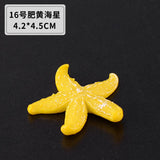 2pcs/lot simulation resin coral aquarium fish tank fish turtle small ornaments mini gift decoration starfish DIY ornaments