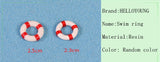 XBJ176 Mini 6pcs Swim ring decoration supplies moss micro landscape deco  Garden deco Creative handicrafts