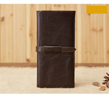 Long business and leisure hand holding High-quality cow leather multi-card purse Genuine Leather men's wallet