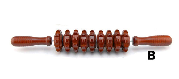 Gym Sports Full Body Muscle Massager Wood Roller Stick Trigger Point Recovery Tool Deep Relax Gear Massage Stick