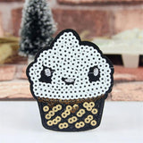 Cute Sequins Cartoon Fruit lip panda Patches embroidered patches for clothes wedding clothing DIY patchwork fabric