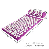Massager Cushion Acupuncture Sets Relieve Stress Back Pain Acupressure Mat/Pillow Massage Mat Rose Spike Massage and Relaxation
