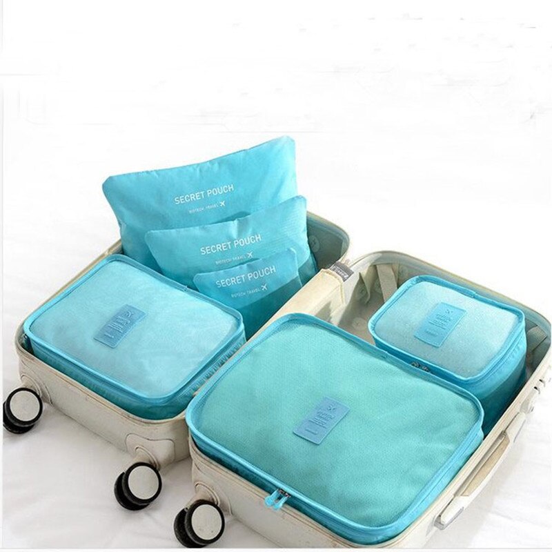 Travel Storage Bag Set  6 PCS For Clothes Tidy Organizer Pouch Suitcase Handbag Home Closet Divider Drawer Organiser Main image