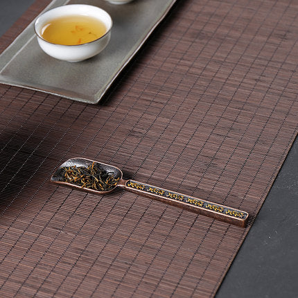 Chinese Tea spoons Copper Tea Scoop Spoon Tea Leaves Chooser Holder High Quality Chinese Kongfu Tea Accessories Tools