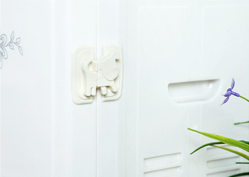 Cabinet Door Refrigerator Toilet Safety Lock For Child Baby Safety Lock Cartoon Dog Puppy Shape Safety Fridge Door Locks