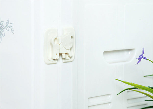 Cabinet Door Refrigerator Toilet Safety Lock For Child Baby Safety Lock Cartoon Dog Puppy Shape Safety Fridge Door Locks