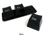 CJ235 Hot 1 Set of 3pcs Ctrl ALT DEL Keyboard Key Design Coffee Tea Cup Container