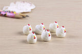 XBJ160 Mini 5pcs White little cock decoration supplies moss micro landscape deco  Garden deco Creative handicrafts