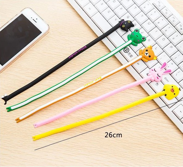 1 PC Cartoon Cable Winder Wire Cable Ties TV Computer Earphone Cable Wire Organizer Holder Cable Winding Thread Tool At Random Secondary image
