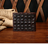 Crocodile pattern men's short wallet leisure wallet High-quality genuine leather Spring and summer new leather wallet
