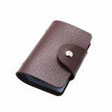 New PU Leather Function 24 Bits Card Case Business Card Holder Men Women Credit Passport Card Bag ID Passport Card Wallet