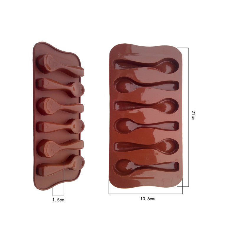 Spoons Shaped Chocolate Mold Food Grade Silicone Chocolate Mold Silicone Ice Trays Mould Secondary image