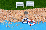 XBJ176 Mini 6pcs Swim ring decoration supplies moss micro landscape deco  Garden deco Creative handicrafts