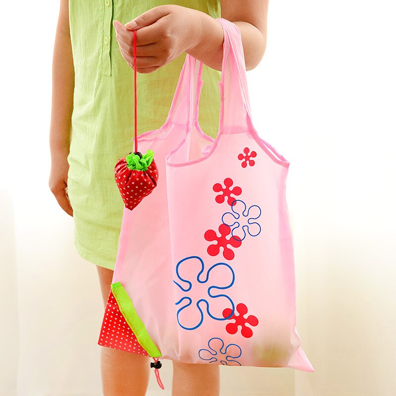 Strawberry Folding Reusable Storage Bag Recycling Use Shopping Bag Secondary image