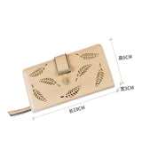 Women Wallet Leather Card Coin Holder Money Clip Long Phone Clutch Photo High Quality Photo Fashion Cash Pocket Female Purse