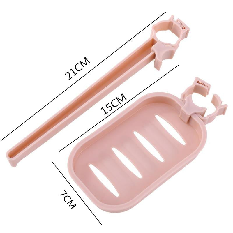 Hot Sink Hanging Storage Rack Storage Holder Sponge Bathroom Kitchen Faucet Clip Dish Cloth Clip Shelf Drain Dry Towel Organizer Secondary image