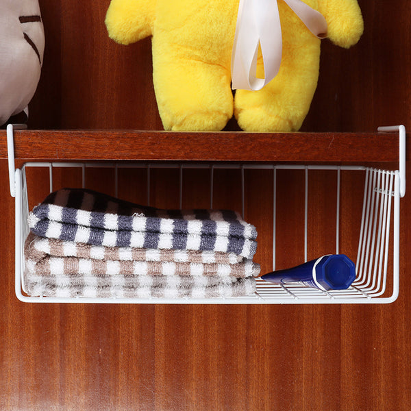 Home Storage Basket Kitchen Multifunctional Storage Rack Under Cabinet Storage Shelf Basket Wire Rack Organizer Storage