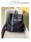 Backpack Female  New Korean Wild School Wind Student Bag Casual Color Letter Backpack Travel Bag