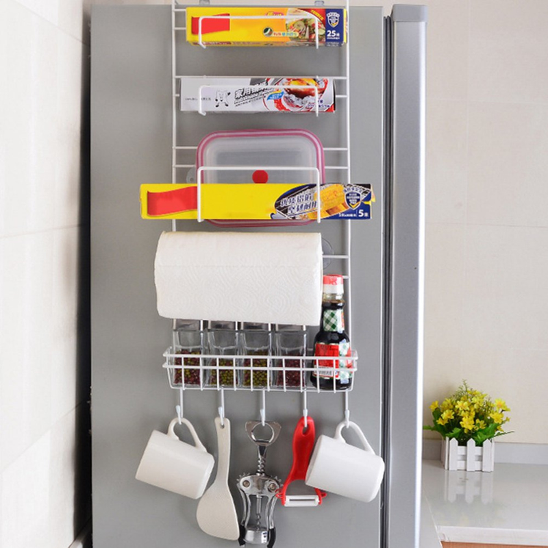 Refrigerator Rack Side Shelf Sidewall Holder Multifunctional Kitchen Supplies Organizer Household Multi-layer Fridge Storage Main image