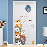 Cartoon Animals Wall Stickers DIY Children Mural Decals for Kids Rooms Baby Bedroom Wardrobe Door Decoration