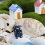XBJ014 Miniature Decoration Cartoon Crafts Garden Squirrel Ornament Resin Decor Terrarium Figurines Micro Landscape
