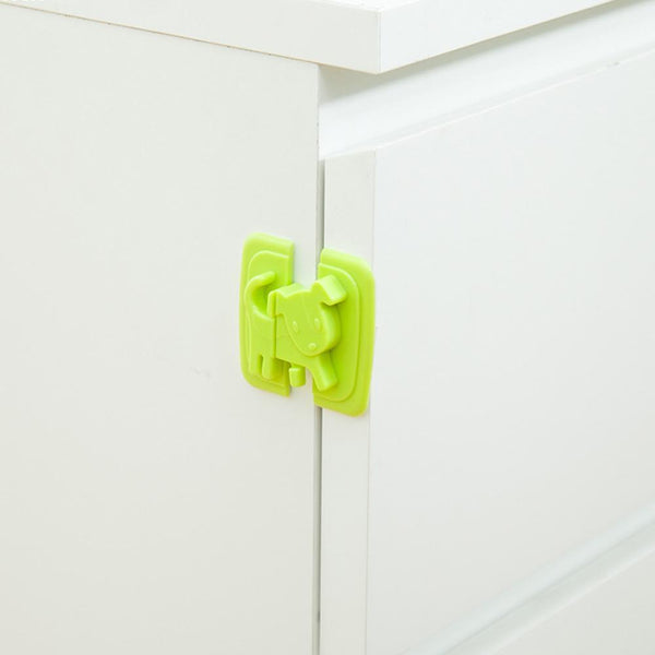 Cabinet Door Refrigerator Toilet Safety Lock For Child Baby Safety Lock Cartoon Dog Puppy Shape Safety Fridge Door Locks