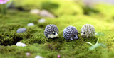 XBJ057 Miniature Hedgepig Set of 3pcs  Resin Hedgehog Figurine Garden Flower Pot Home Decoration