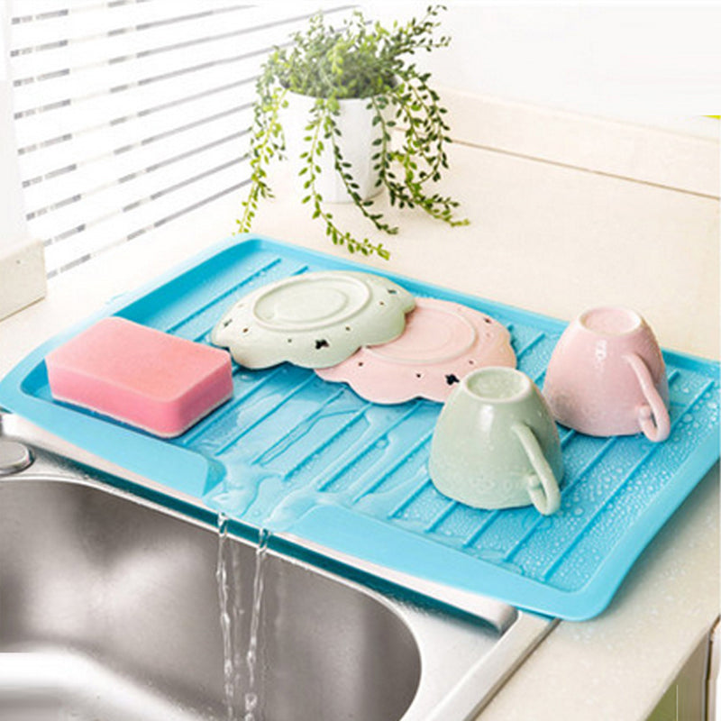 New Drain Rack Kitchen Plastic Dish Drainer Tray Large Sink Drying Rack Worktop Organizer drying rack for dishes Dropshipping Secondary image