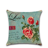 BZ296 New American Country Roses Pillow Cushion Cover Pillowcase Sofa/Car Cushion /Pillow  Home Textiles supplies