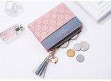 Tassels Zipper&Hasp Women Wallet For Coin Card Cash Invoice Fashion Lady Wallets Small Purse Short Solid Female Clutch Carteras