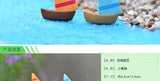 3pcs/lot micro-landscape decoration Mediterranean style Aegean sea zakka small sailing boat handmade aquarium decoration