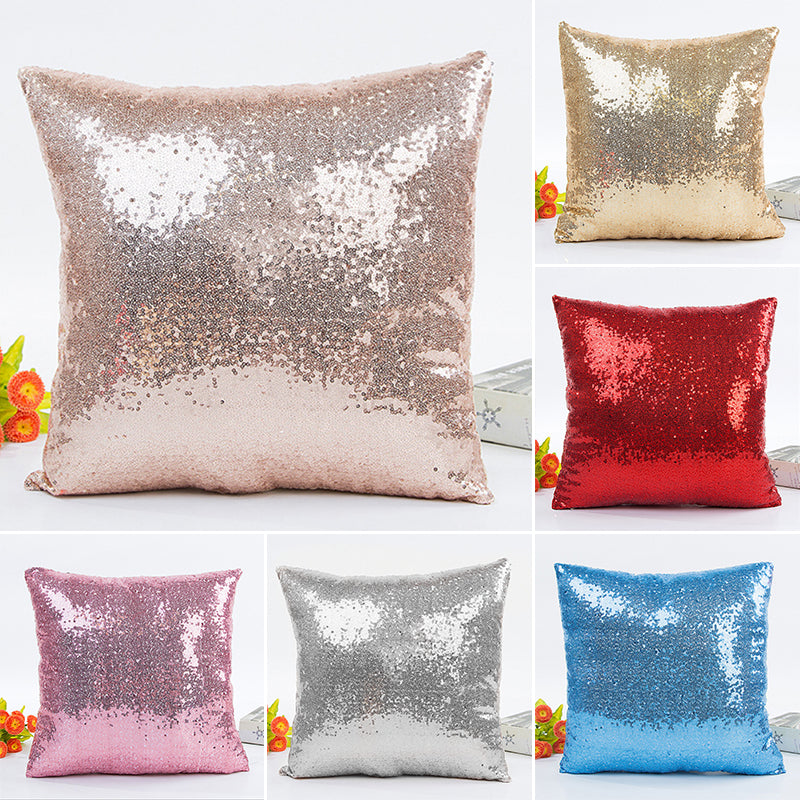 40*40cm Glitter Sequins Cushion Cover Throw Pillow Cases Home Car Seat Sofa Cushion Covers Cafe Home Decor Pillowcase