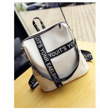 Backpack Female  New Korean Wild School Wind Student Bag Casual Color Letter Backpack Travel Bag